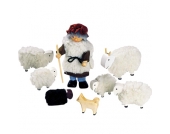 Goki Puppenhaus-Puppen Schäfer mit Herde [Kinderspielzeug]