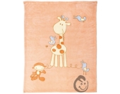 Alvi 931841535 Microfaser Baby Decke Giraffe 75 x 100 cm