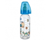 nip Babyflasche Family PP 250ml Boy mit Anti-Koliksauger Latex Milch Gr. 2 Windräder - blau
